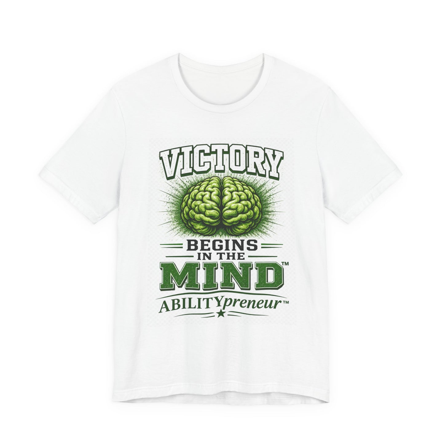 Victory Begins in the Mind Tee — Motivational Graphic T-Shirt