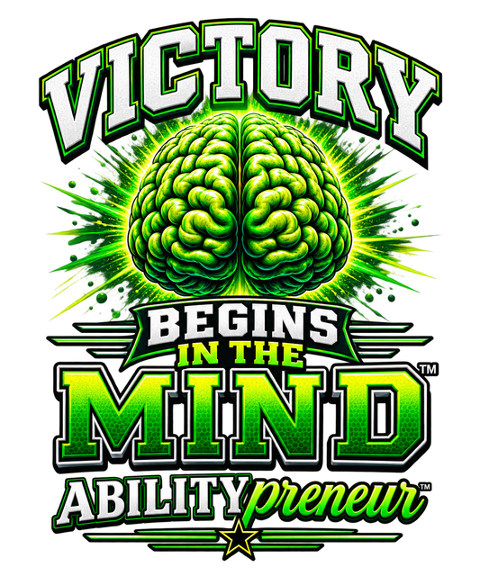Victory Begins in the Mind Tee — Motivational Graphic T-Shirt